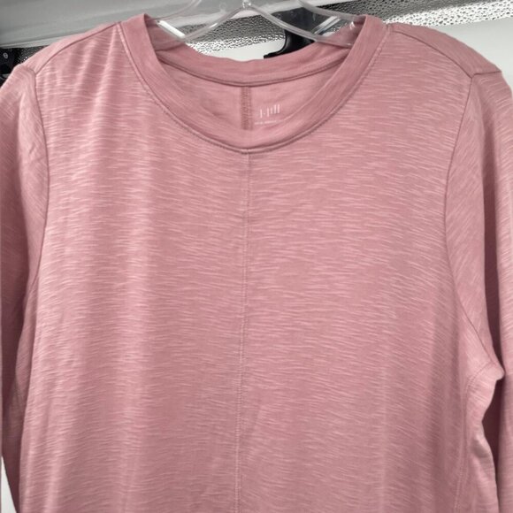 J.Jill Womens Prima Elliptical Tunic Top Long Sleeve Pink Size Small - Picture 2 of 8